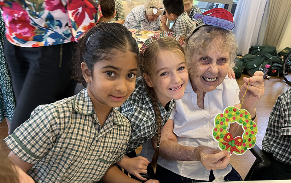 Young faces brighten Christmas for older Queenslanders