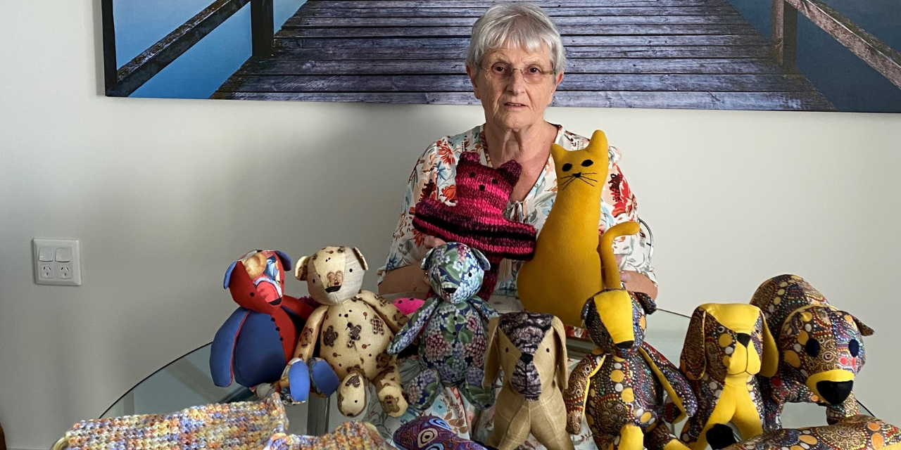 Gold Coast volunteer Joan creates beautiful Christmas gifts for local children impacted by domestic and family violence.