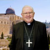 Archbishop Mark Coleridge (with Jerusalem Background)