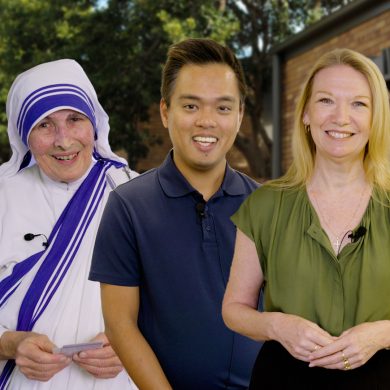 Fr Louie Jimenez, Chantale Wilson and Missionaries of Charity